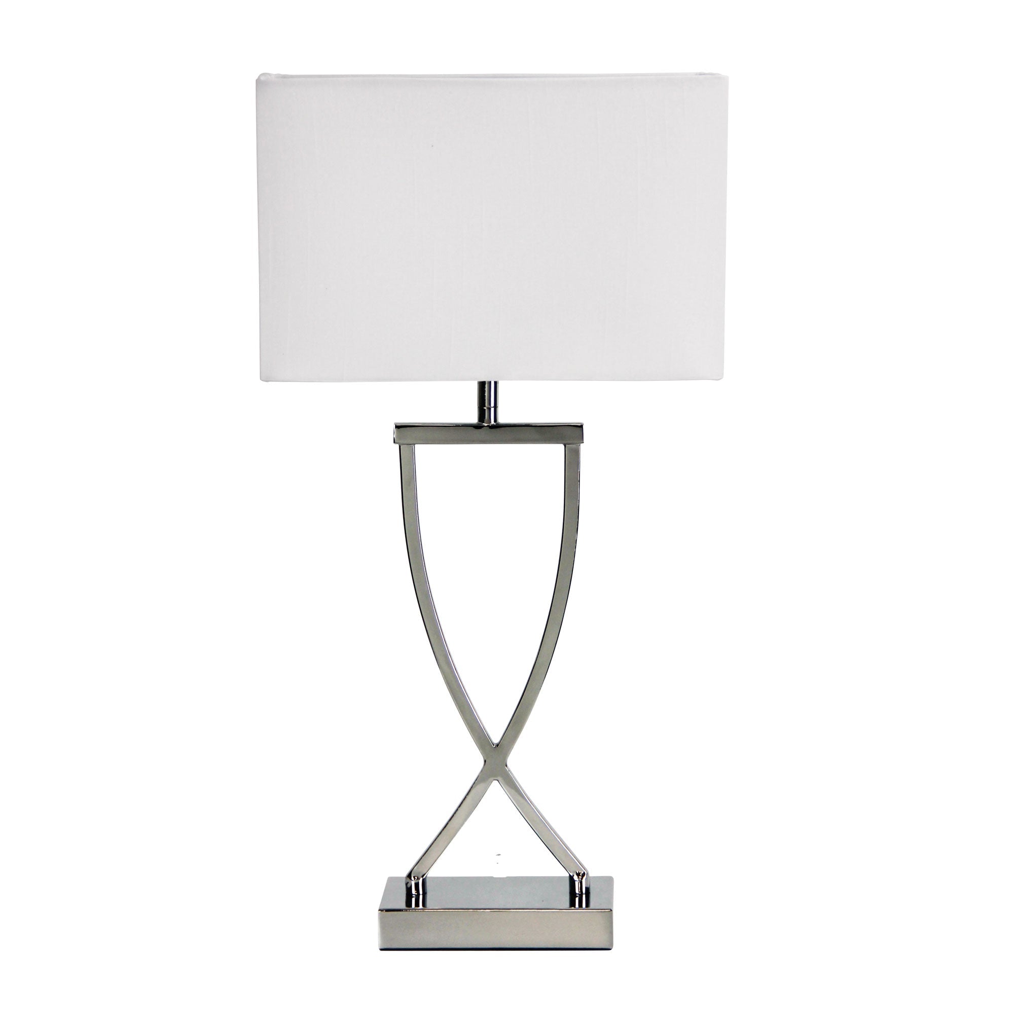 Chi Table Lamp Chrome Complete With Shade